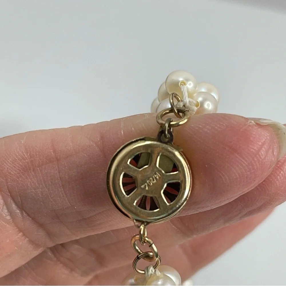 Vtg Twisted 18” Pearl style necklace - Picture 8 of 8